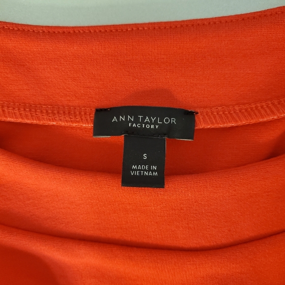 Ann Taylor Factory Belted Ponte Flare Dress - S - Picture 7 of 8